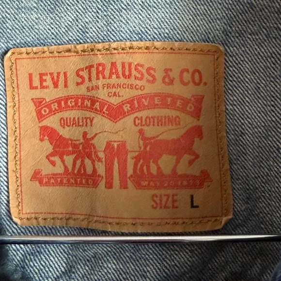 Levi's Men's Light Blue Denim Jacket‎ Size Large - Picture 4 of 5